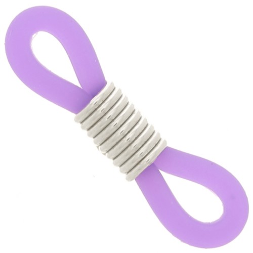 Attaches lunettes avec ressort Violet/Argentéx4