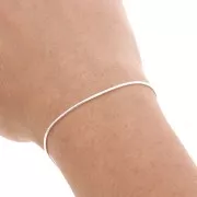 Chaîne maille Serpentine 1.1 mm en Argent 925 x50cm