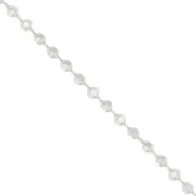 Chaîne maille Boule diamantée 0.95 mm en Argent 925 x50cm