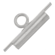 Embout pour tissage de perles rocailles & Delica Miyuki 10 mm - Rhodié x1