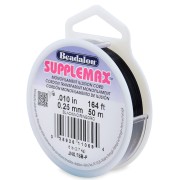 Fil nylon invisible - illusion cord Supplemax 0.25 mm Noir x50m|raw }}