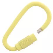 Fermoir ovale à visser 27x15 mm - Jaune x1