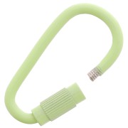 Fermoir ovale à visser 27x15 mm - Vert clair x1