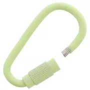 Fermoir ovale à visser 27x15 mm - Vert clair x1