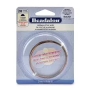 Fil de cuivre demi-rond 0.81 mm - German Style Wire - Laiton antique x3m