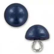 Bouton de bottine  8 mm Navy Blue Pearl x1
