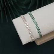 Chaîne strass en Laiton avec cristal taillé 2.10 mm - Argenté - Crystal x50cm