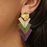 Perles cubes 2 mm - Doré à l'or fin x20