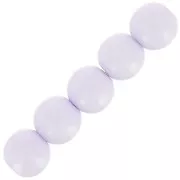 Perles en résine opaque 4 mm - Parme x15