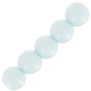 Perles en résine opaque 4 mm - Bleu clair x15