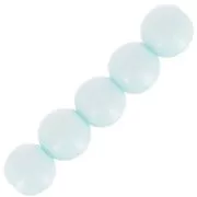 Perles en résine opaque 4 mm - Bleu clair x15