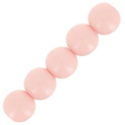 Perles en résine opaque 4 mm - Rose dragée x15