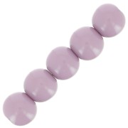 Perles en résine opaque 4 mm - Lilas x15