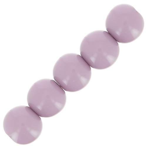 Perles en résine opaque 4 mm - Lilas x15