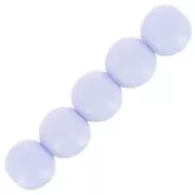 Perles en résine opaque 4 mm - Bleu layette x15
