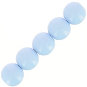 Perles en résine opaque 4 mm - Bleu ciel x15