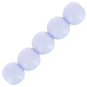 Perles en résine opaque 6 mm - Bleu layette x10