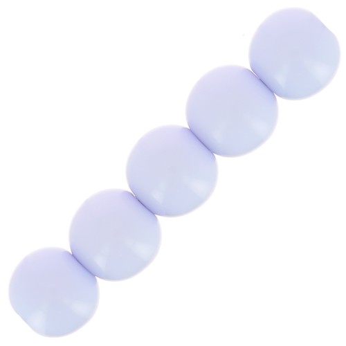 Perles en résine opaque 6 mm - Bleu layette x10
