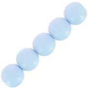 Perles en résine opaque 6 mm - Bleu ciel x10