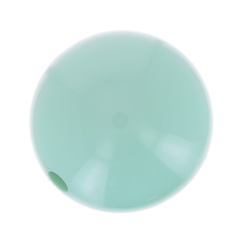 Perle en résine opaque 8 mm - Vert d'eau x1