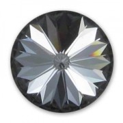 Cabochon PureCrystal 1122 Rivoli 14 mm Crystal Silver Night x1|raw }}