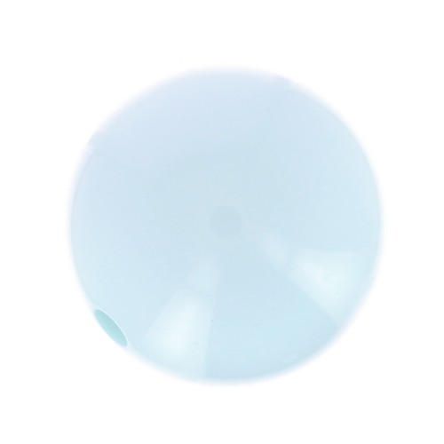 Perle en résine opaque 10 mm - Bleu clair x1