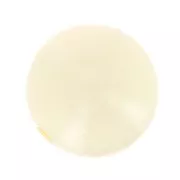 Perle en résine opaque 10 mm - Beige x1