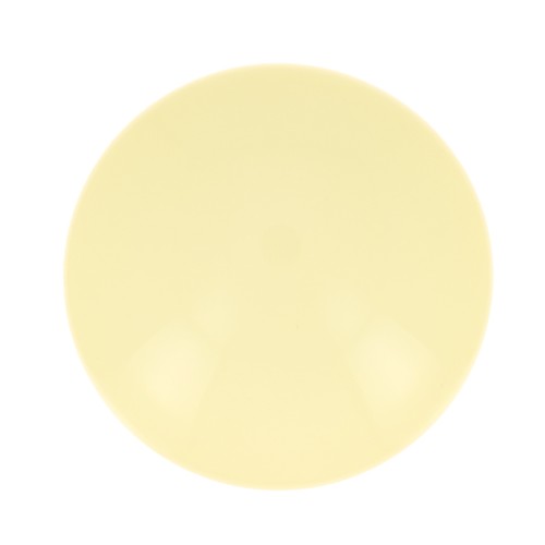 Perle en résine opaque 12 mm - Jaune pastel x1