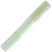 Perles tubes facettées en pierre gemme 15x5 mm - Aventurine x5|raw }}