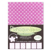 Plastique dingue 130x100 mm Cristal motifs Rose x6 feuilles|raw }}