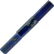 Perles tubes facettées en pierre gemme 15x5 mm - Lapis lazuli x5|raw }}