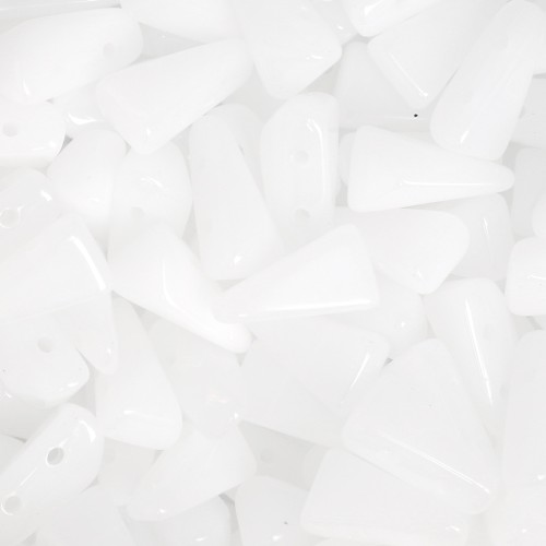 Perles en verre Vexolo 5x8 mm - Alabaster x30