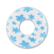 Donuts Millefiori 22 mm Crystal fleurs Aquamarine x1|raw }}