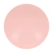 Cabochon rond en résine opaque 14 mm - Rose poudré x1