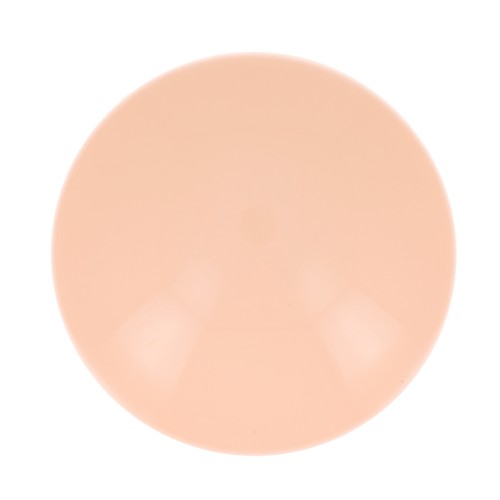 Cabochon rond en résine opaque 12 mm - Saumon x1