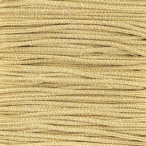 Bobine de fil polyester métallisé 1 mm Doré x 20 m