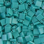 Miyuki Tila Beads 5x5x1.9 mm TL-0412 - Op Turquoise Green x10g
