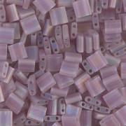 Miyuki Tila Beads 5x5x1.9 mm TL-0142FR - Mat Tr Smoky Amethyst AB x10g