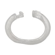Anneaux de blocage ovales 5.5x4x1.2 mm en Argent 925 x4|raw }}