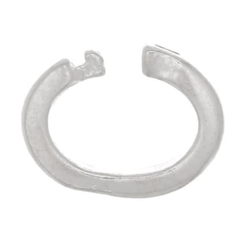 Anneaux de blocage ovales 5.5x4x1.2 mm en Argent 925 x4
