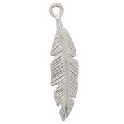 Pendentif plume 24x6 mm - Argent 925 x1|raw }}