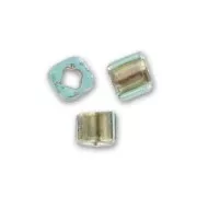 Cubes Toho 1.5 mm TC-01-995 - Raimbow Aqua Gold Lined x10g