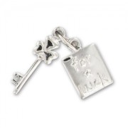 Breloque clé for luck 19 mm en Argent 925 x1|raw }}