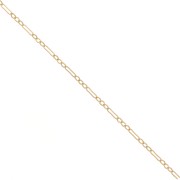 Chaîne maille Fantaisie figaro 2.1 mm en Gold filled (or laminé)  x50cm|raw }}