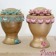 Coquetier en bambou 60x48 mm à décorer et à customiser x1