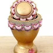 Coquetier en bambou 60x48 mm à décorer et à customiser x1