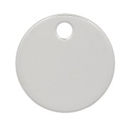 Sequin rond 8 mm - médaille à graver - Argent 925 x1
