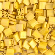 Miyuki Tila Beads 5x5x1.9 mm TL-2311 - Mat Op Canary x10g