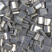 Miyuki Tila Beads 5x5x1.9 mm TL-1865 - Op Smoke Gray Luster x10g
