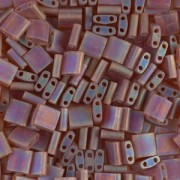 Miyuki Tila Beads 5x5x1.9 mm TL-0134FR - Mat Tr Dark Topaz AB x10g|raw }}